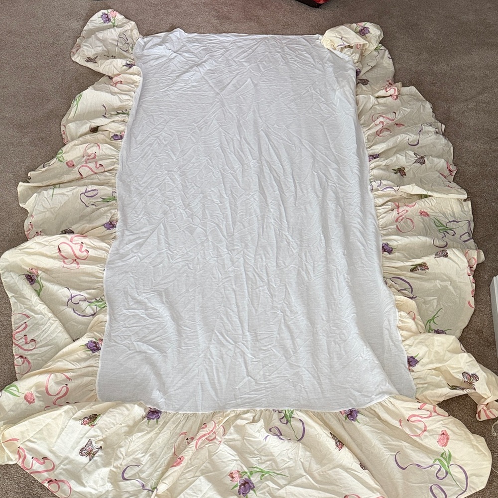 Vintage Butterfly Bed Skirt